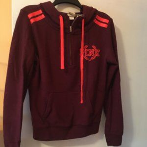 Pink Quarter-zip Sweater